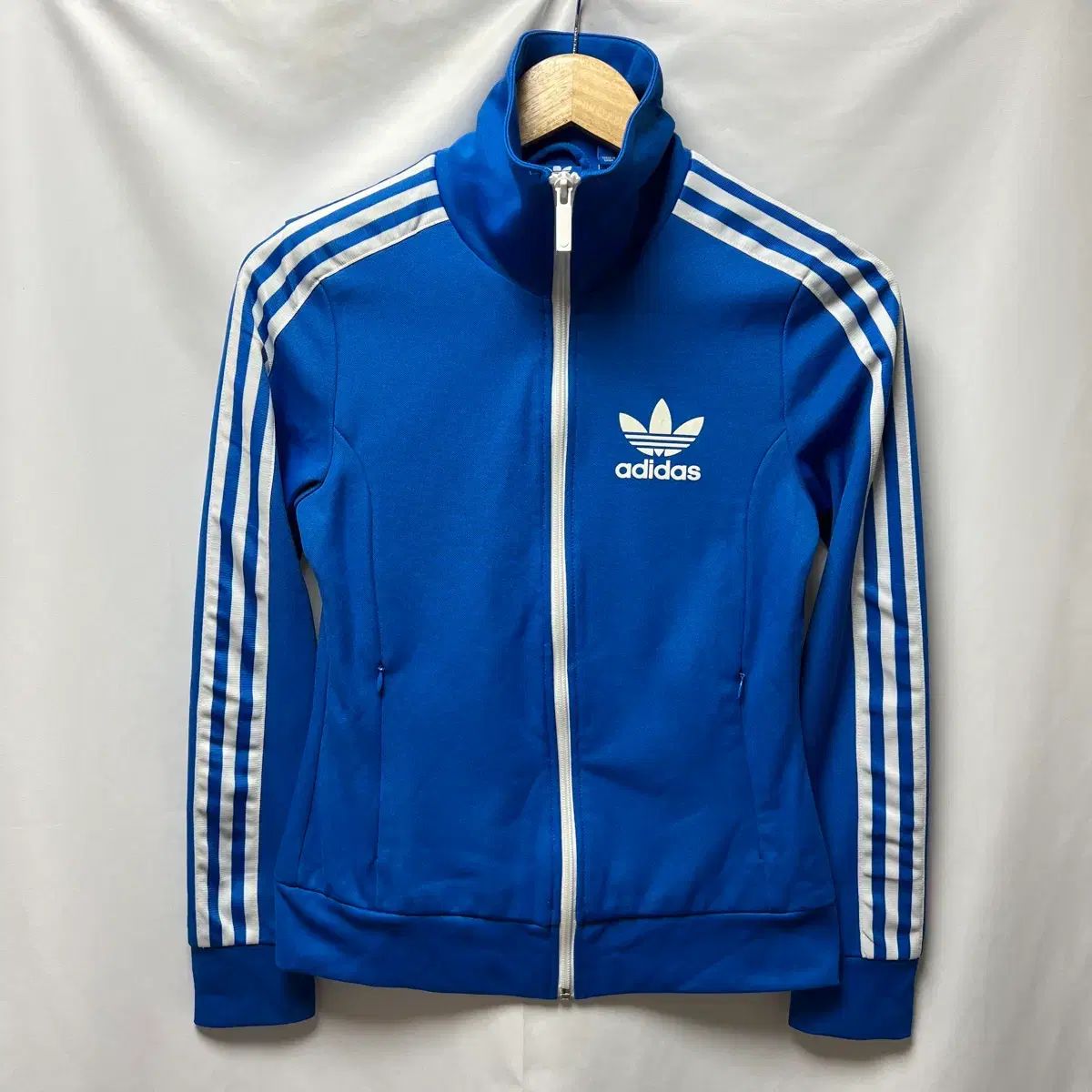 正規品/85 adidas アディダス ヨーロッパ ブルー 青 レディース トラックジャージ/ジャージ