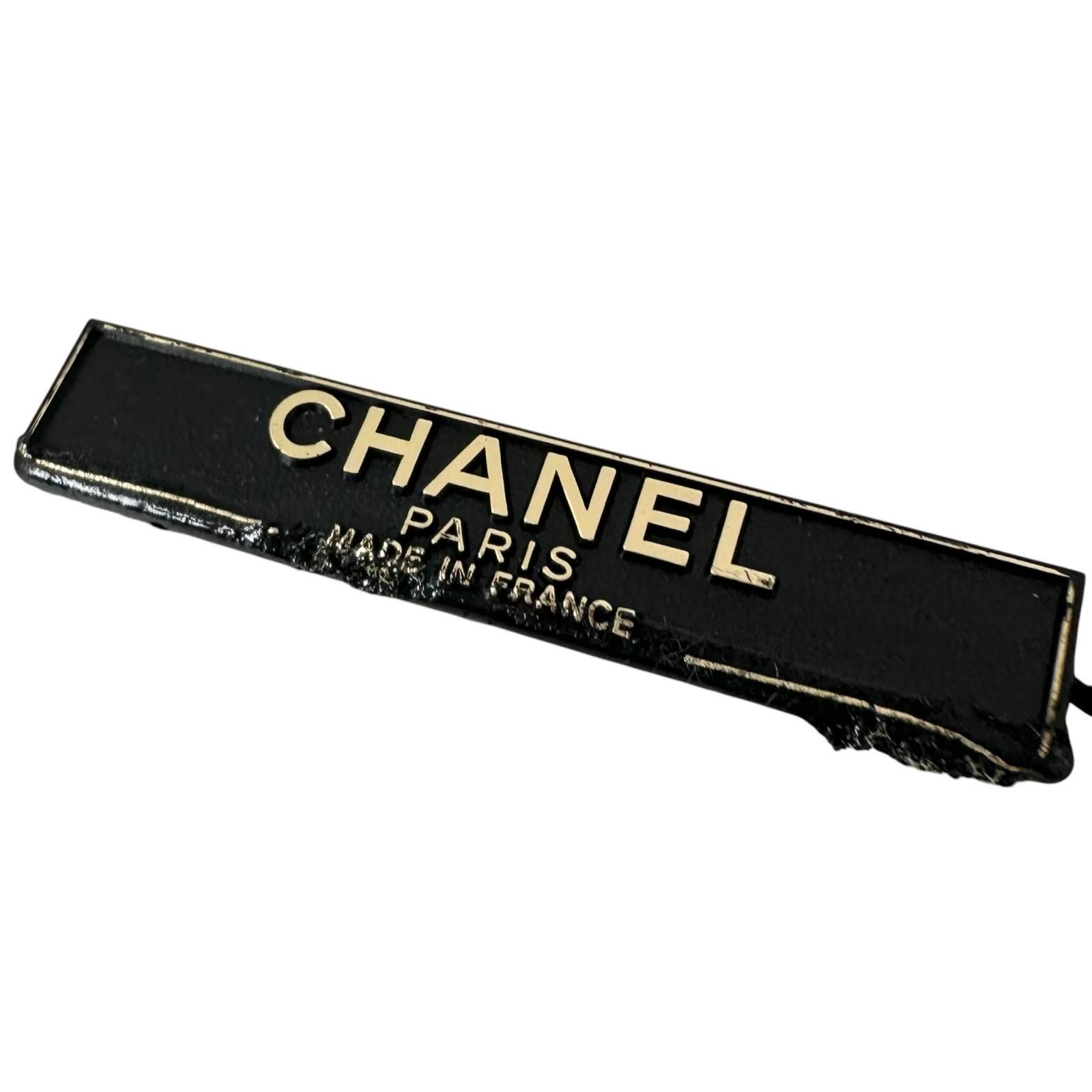 CHANEL シャネル ロゴ ブレスレット ラバー ホワイト/ブラック【中古