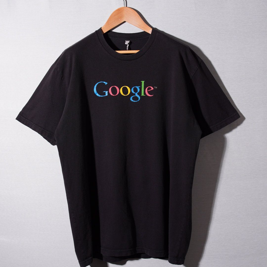 00s グーグル Google Tシャツ ブラック L相当 ヴィンテージ Vintage