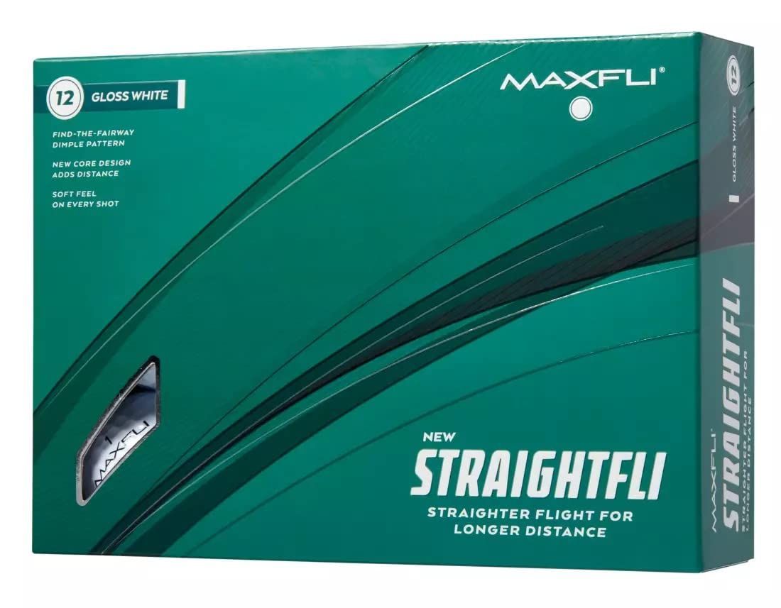 【数量限定】2023 Maxfli(マックスフライ) ゴルフボール Straightfli Golf Balls ストレートフライ 曲がりにくいボール ルール適合