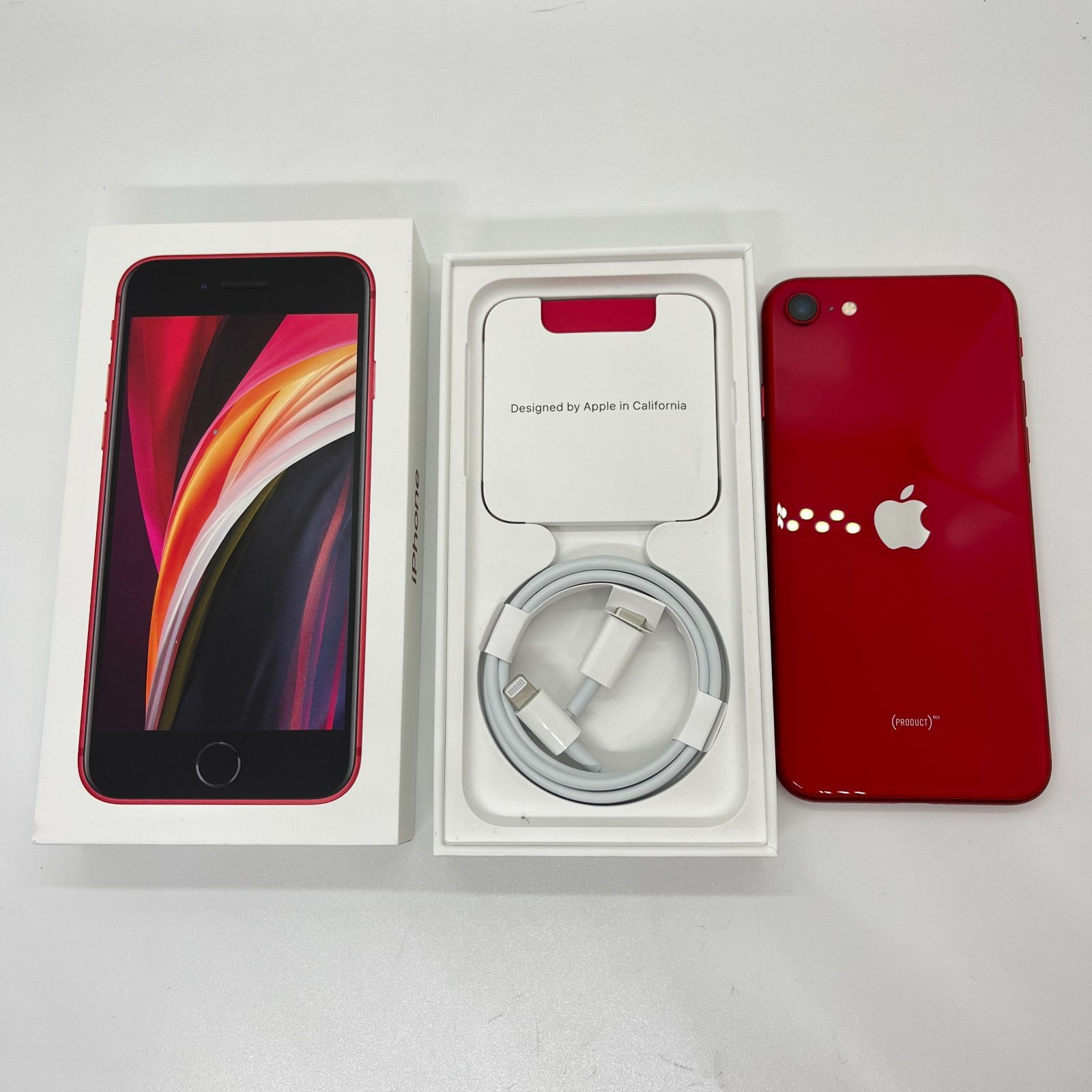 バッテリー100%】iPhoneSE2 64GB レッド SIM解除済 - メルカリ
