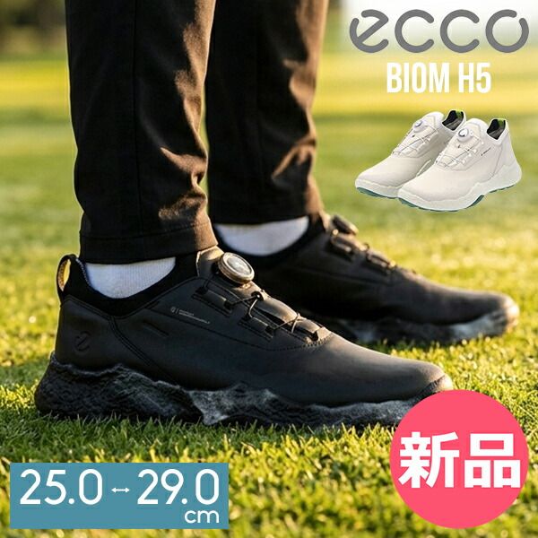 【新品】 ecco エコー ECCO GOLF BIOM H5 バイオム ゴルフシューズ メンズモデル 防水 スパイクレス シューズ 快適 紳士靴 ウォーキング 靴 高機能 疲れにくい 防水 クッション性 フィ 29cm [ECC-80]