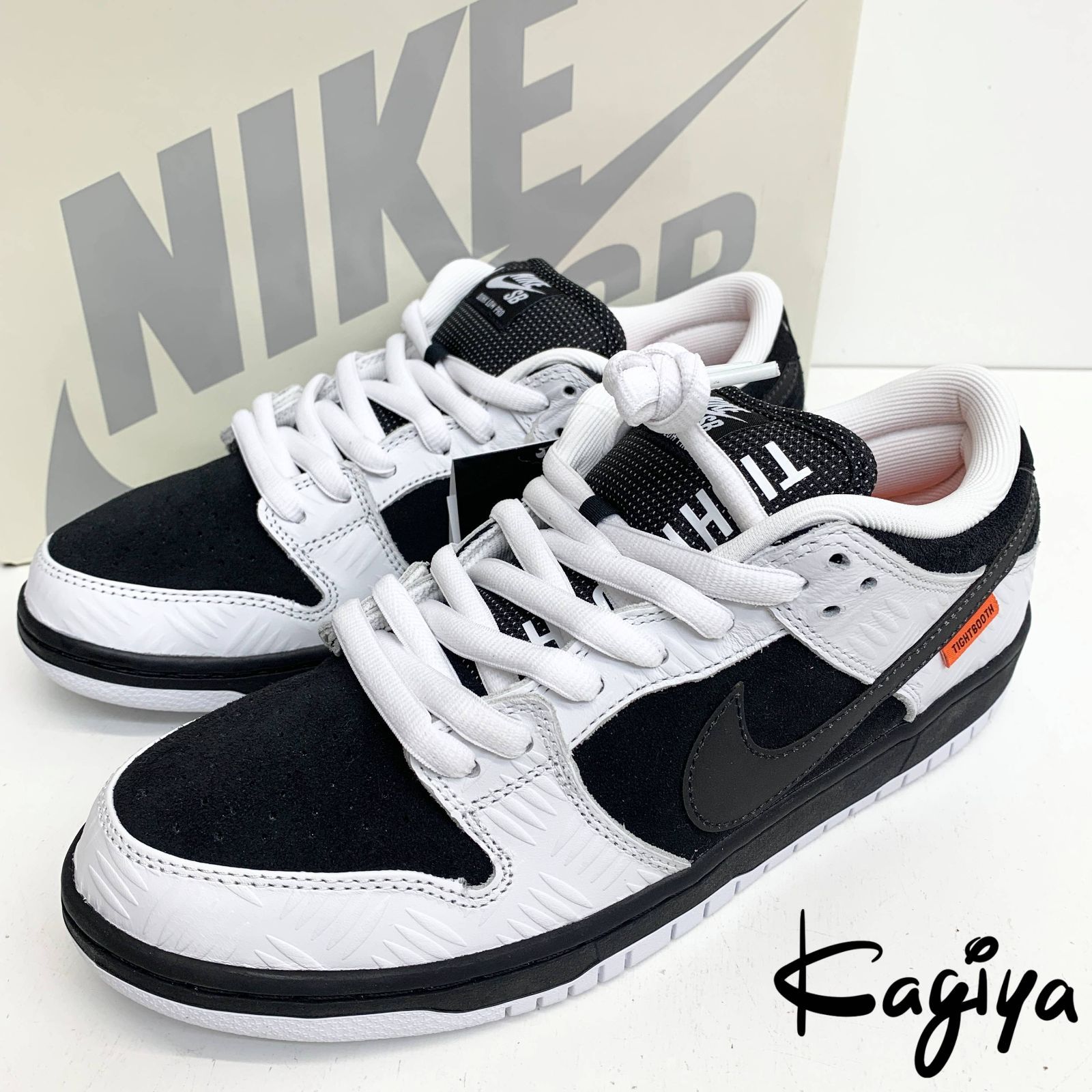 未使用 NIKE ナイキ スニーカー メンズ FD2629-100 ナイキSB ダンク LOW PRO QS TIGHTBOOTH 白 黒 ホワイト ブラック 27.5cm
