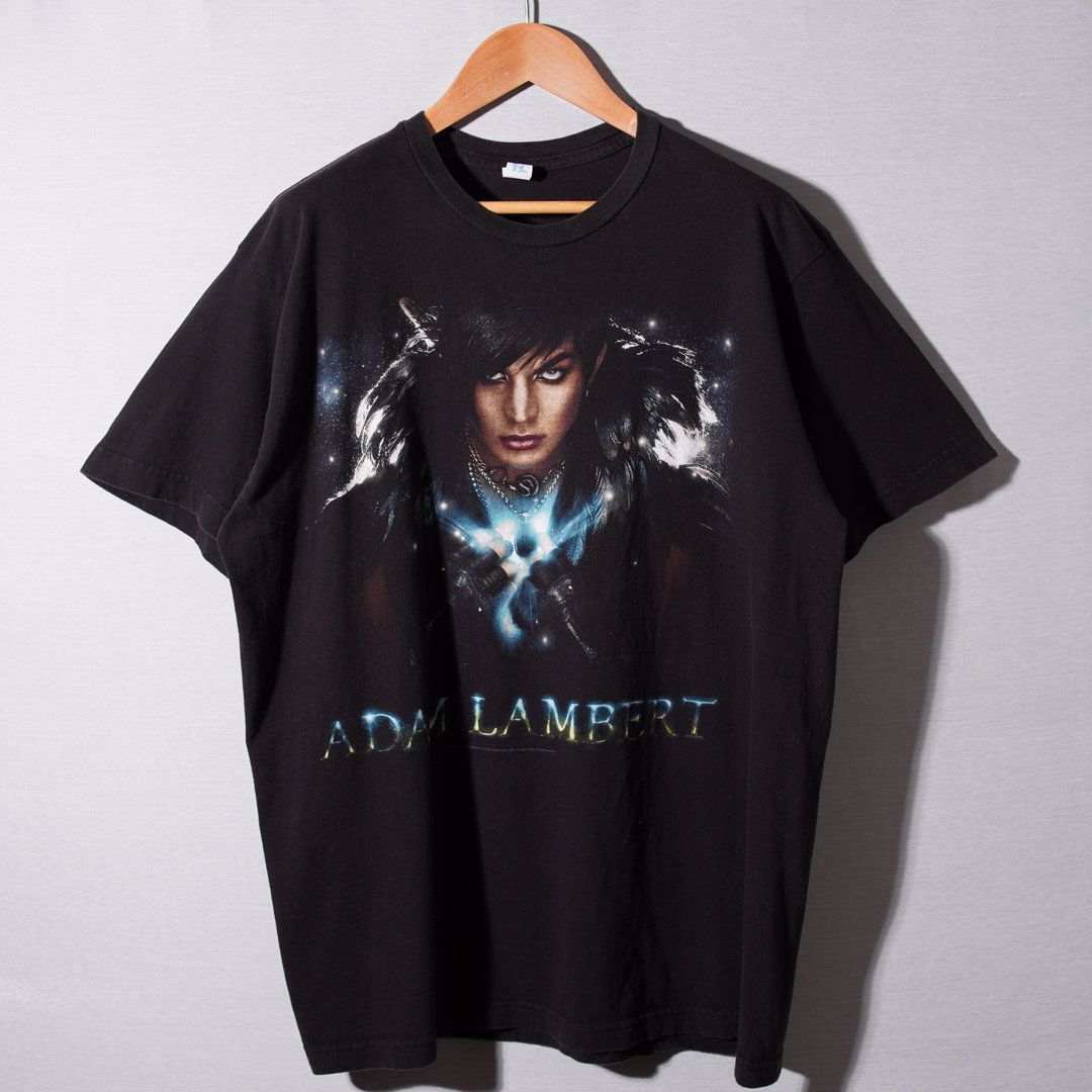 スペシャル 70's～ デイリークイーン vintage ムートン Tシャツ アダムランバート Adam Lambert Tシャツ ブラック クイーン Queen タル
