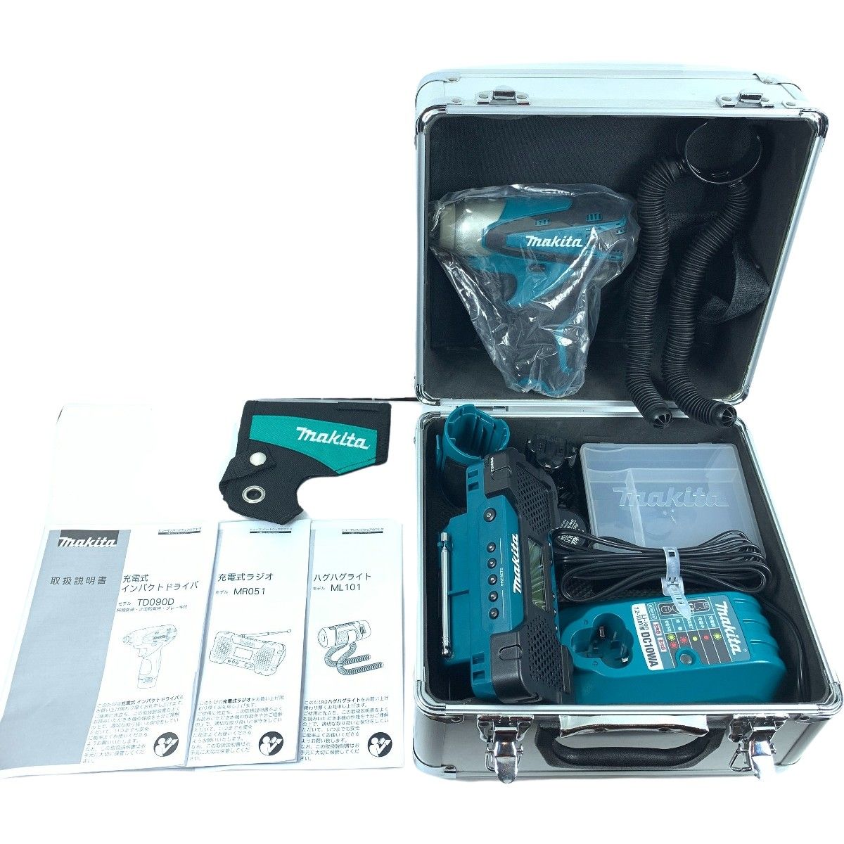 MAKITA マキタ 電動工具3点セット インパクトドライバ TD090D・ラジオMR051・ライトML101 10.8v グリーン 未使用品