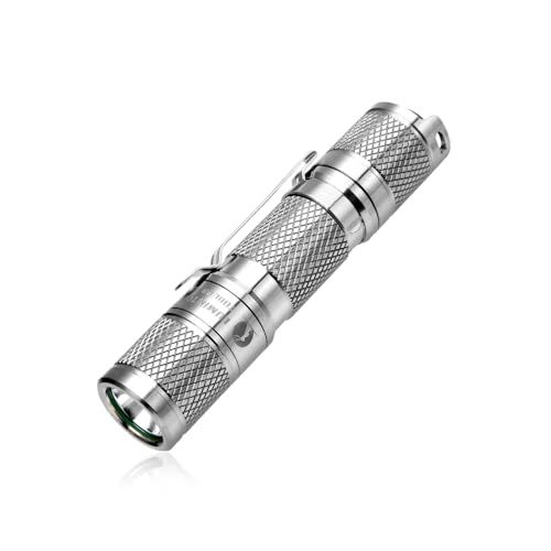 LUMINTOP小型軽量LED懐中電灯 フラッシュライト 明るさ900ルーメン 連続点灯60時間 5モード/IP68 完全防水 耐衝撃1.5M 単三電池対応 防災 停電対策 ハンディライト (Tool AA 3.0-チタン合金ー電池なし)…… 0650e847