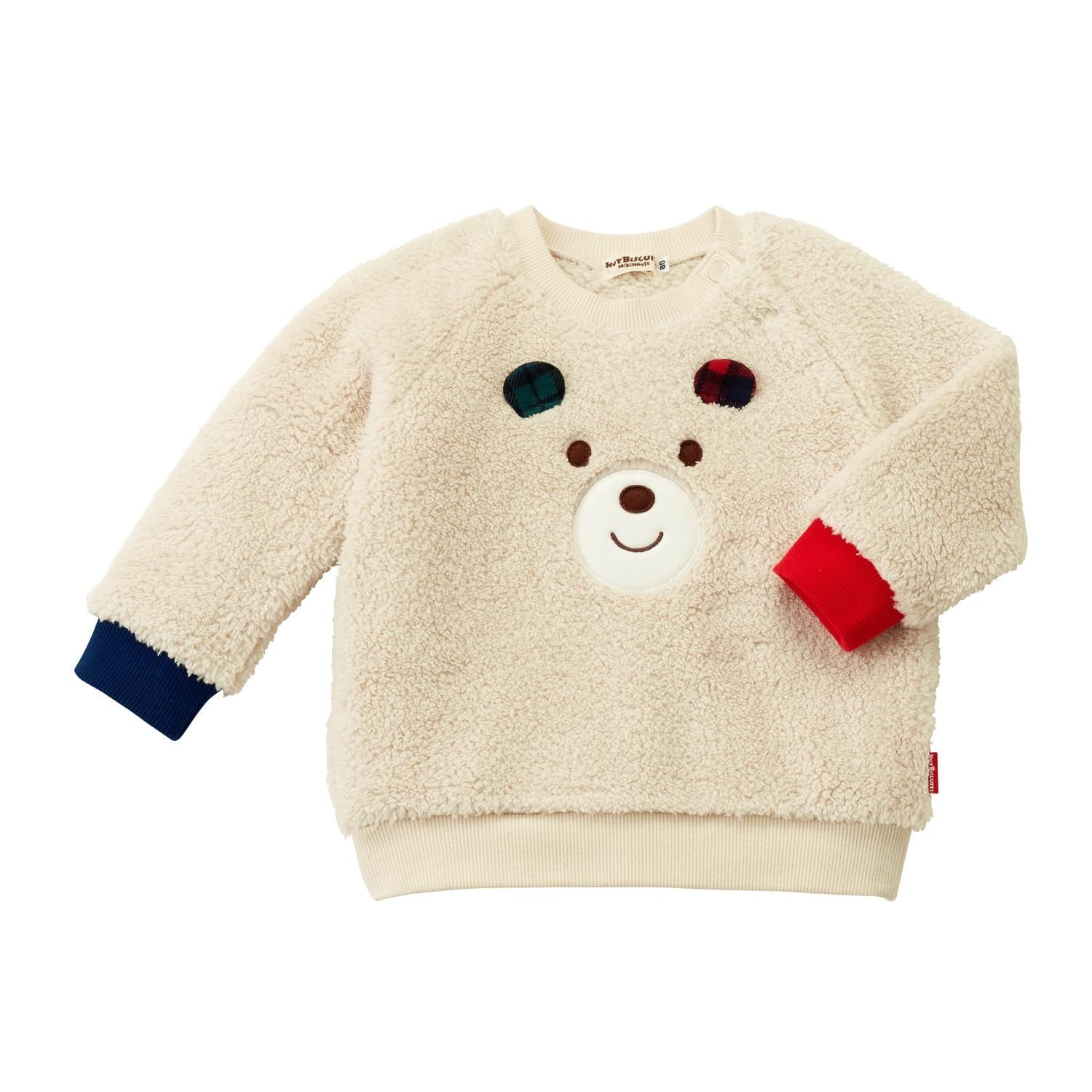 新品 [MIKIHOUSE HOT BISCUITS] [ミキハウス ホットビスケッツ] トレーナー 男の子 女の子 キッズ 子供服 アイボリー 110cm 73-5607-493