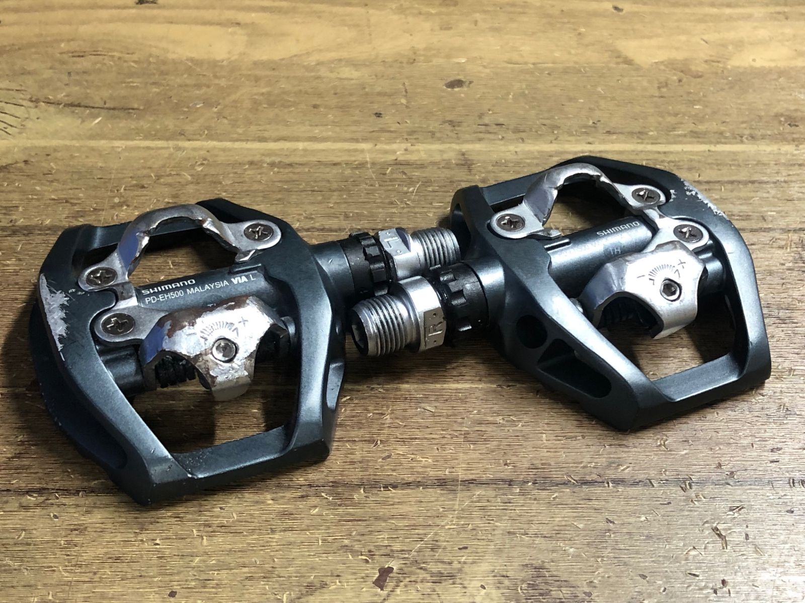 JJ223 シマノ SHIMANO PD-EH500 ビンディングペダル 片面フラット SPD