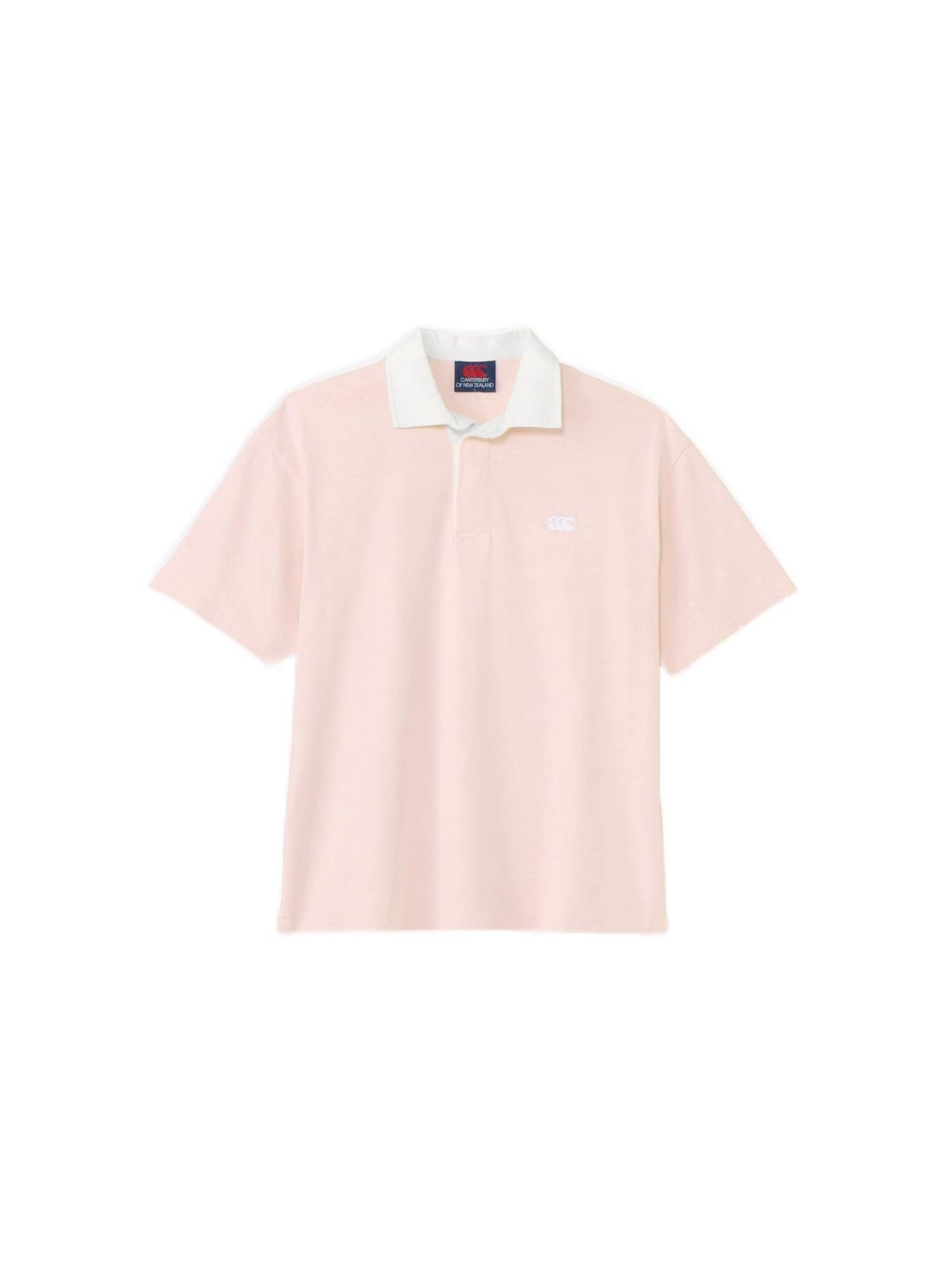 新品 [カンタベリー] ラガーシャツ S/S SOLID COLOR RUGBY JERSEY ユニセックス ベビーピンク XL