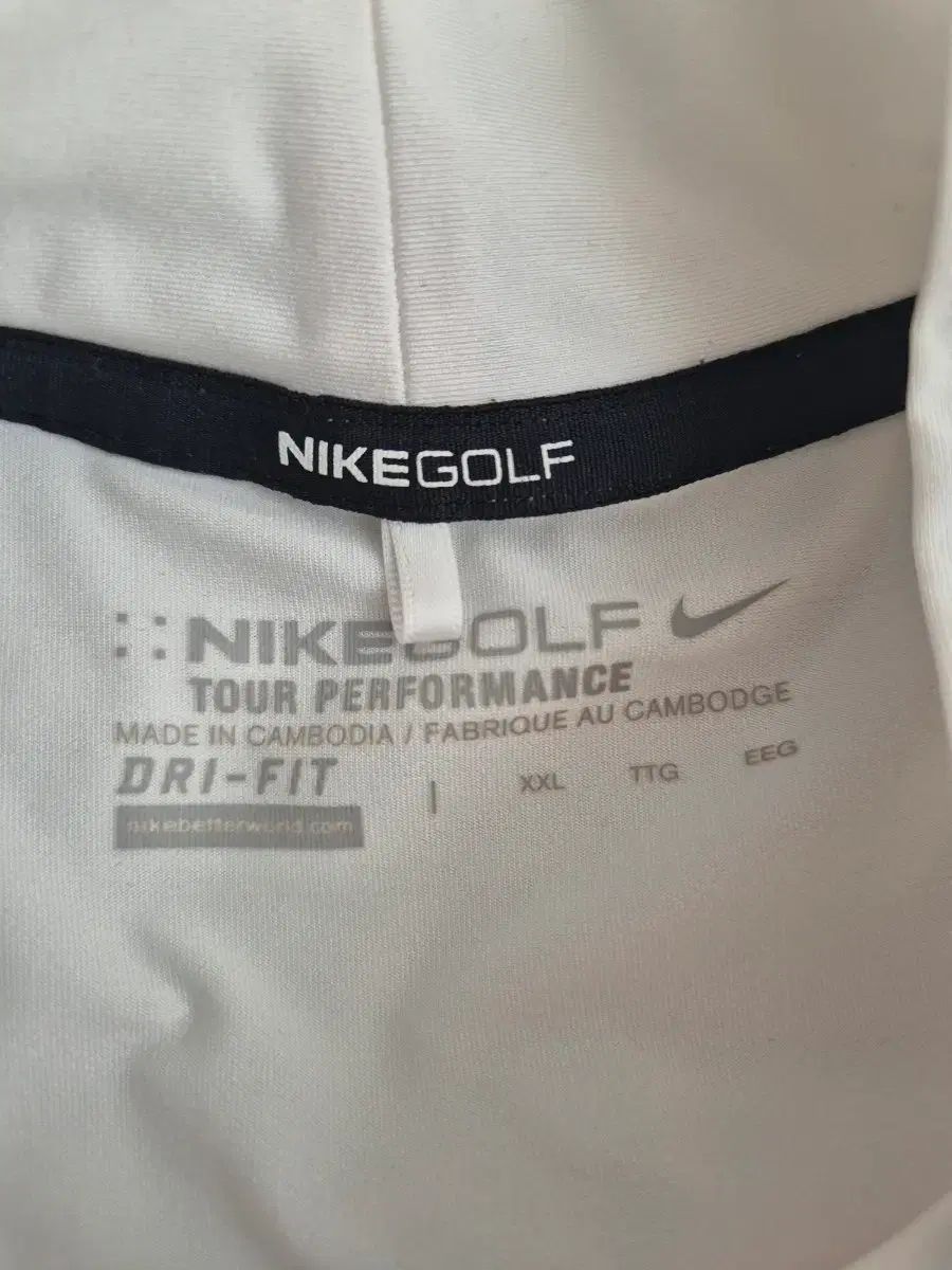NIKE GOLF(ナイキゴルフ) 機能性 インナー ツアー パフォーマンス XXL 白 ほぼ新品