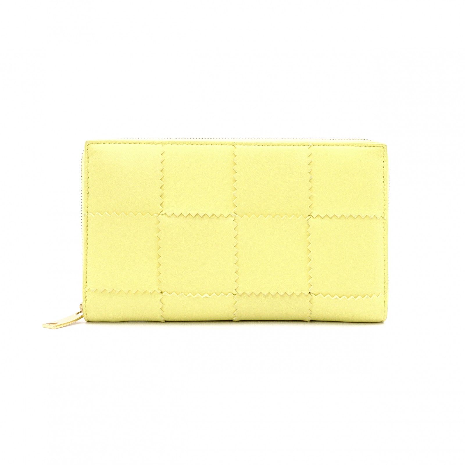 BOTTEGAVENETA ボッテガヴェネタ ジップアラウンドウォレット カセット 長財布 レザー イエロー