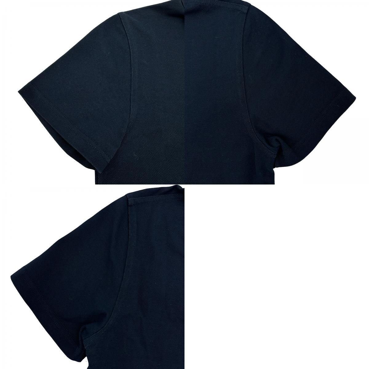 サンローラン SAINT LAURENT ロゴ刺繍クロップドポロシャツ 686218