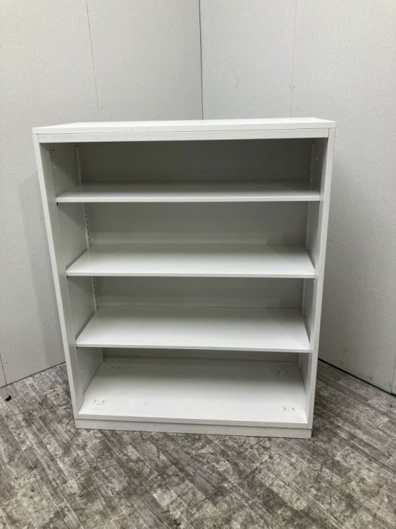 【中古品】ウチダ HSシリーズ 天板付オープン書庫 5-823-0102 N1 ホワイト