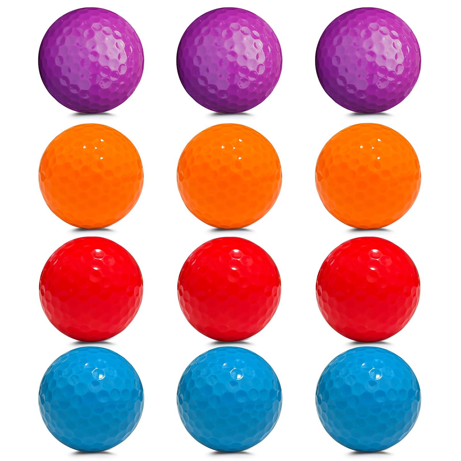 znlaku ゴルフボール目立つ カラーgolf ball 2ピース構造 両立する飛
