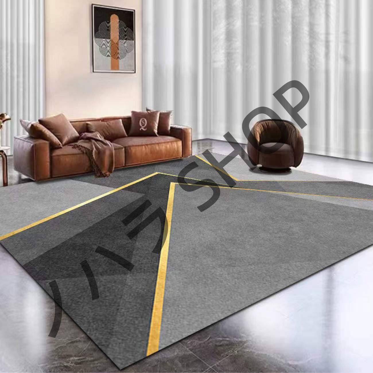 200*300cm/カーペット 滑り止め付き ラグマット ベッドルーム リビングルーム 寝室の部屋 /多機能使用 マット カーペット #A023