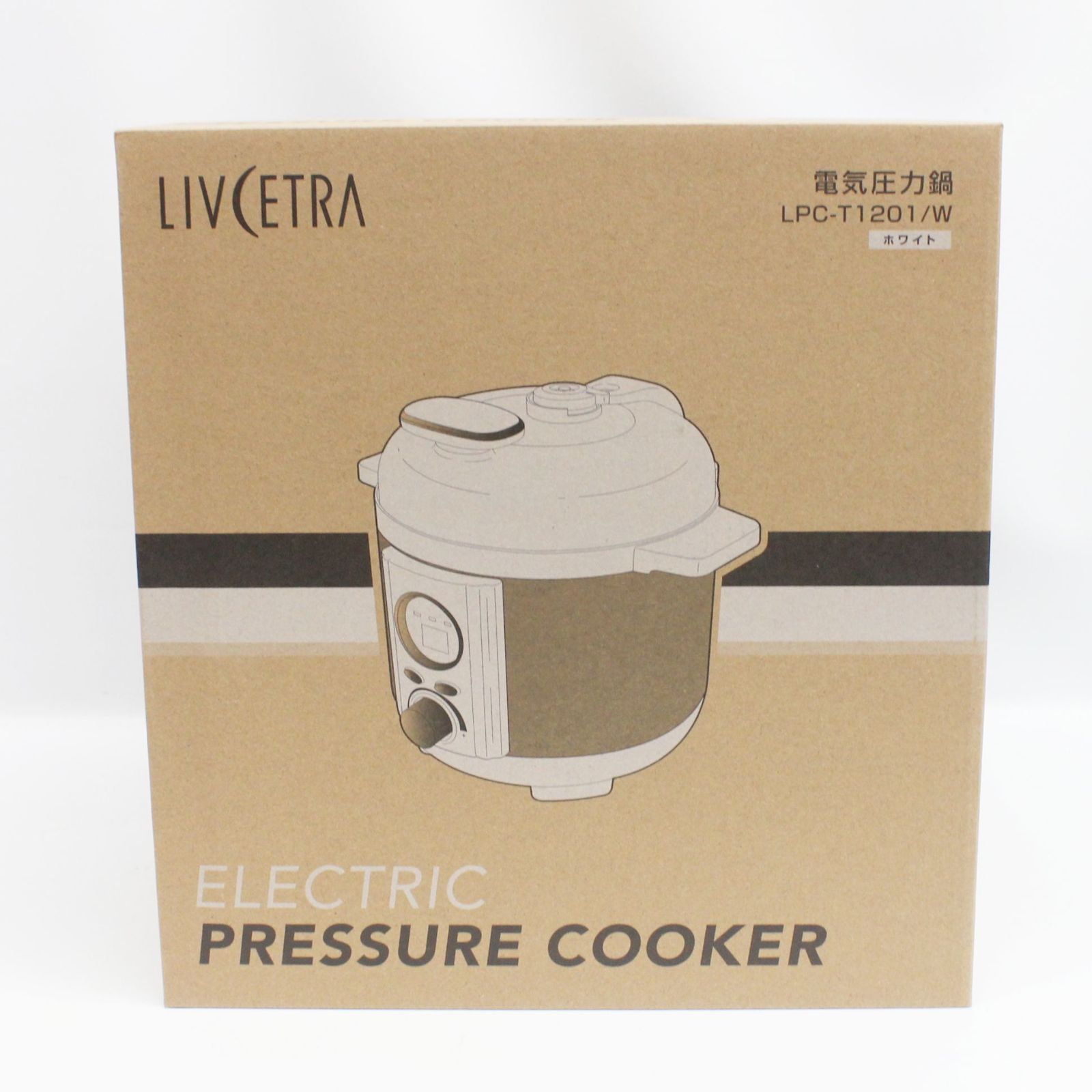 【新品　未開封品】LIVCETRA　電気圧力鍋　LPC-T1201