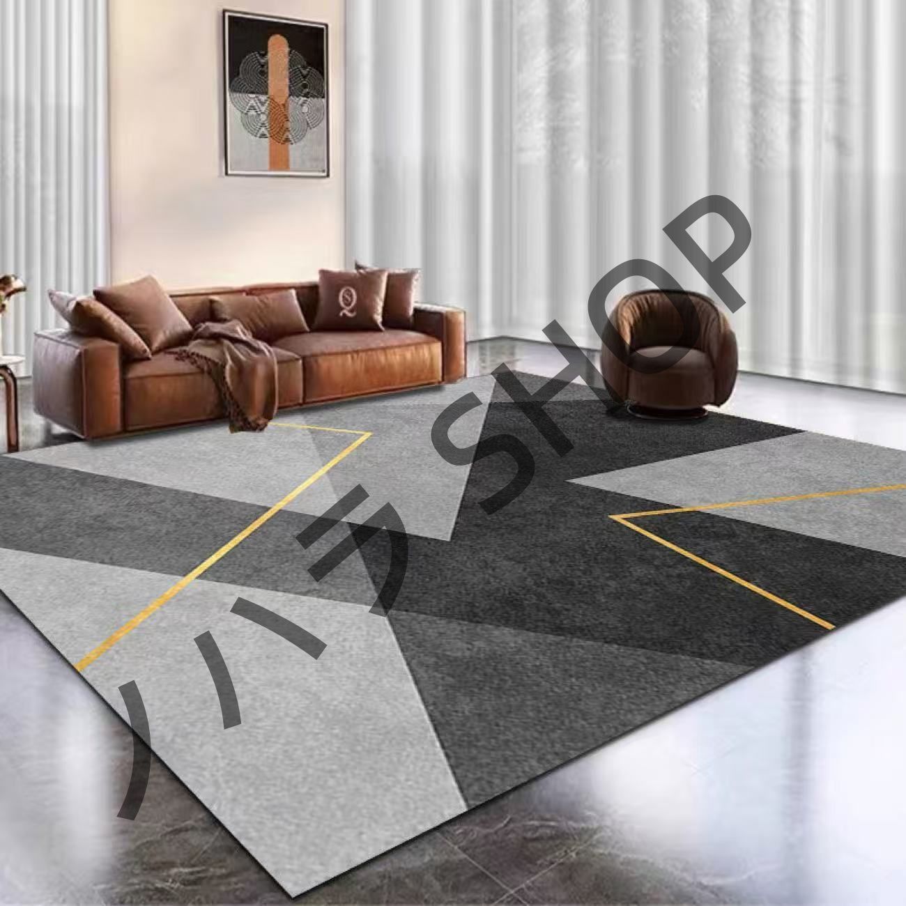 200*300cm/カーペット 滑り止め付き ラグマット ベッドルーム リビングルーム 寝室の部屋 /多機能使用 マット カーペット #A026