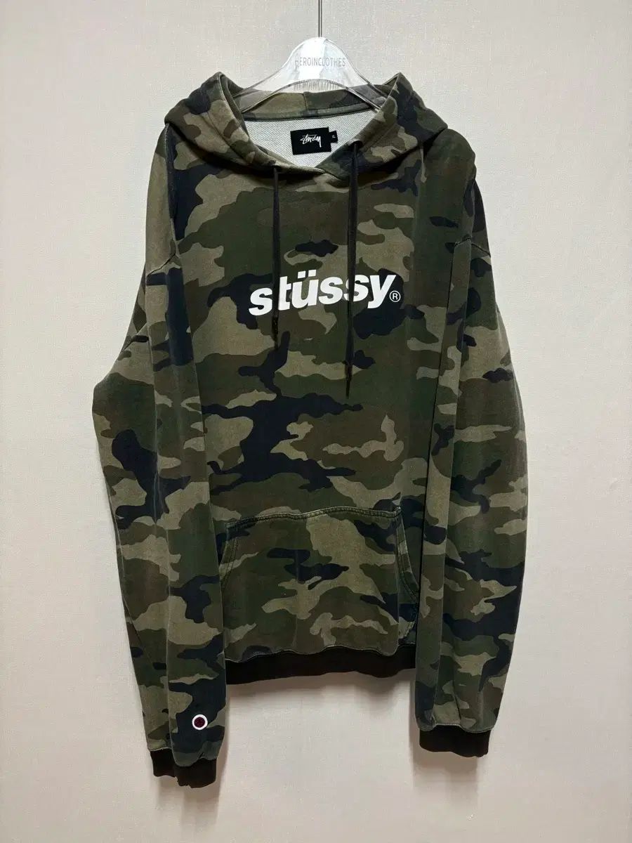 XL OLD STUSSY CAMO HOODIE
