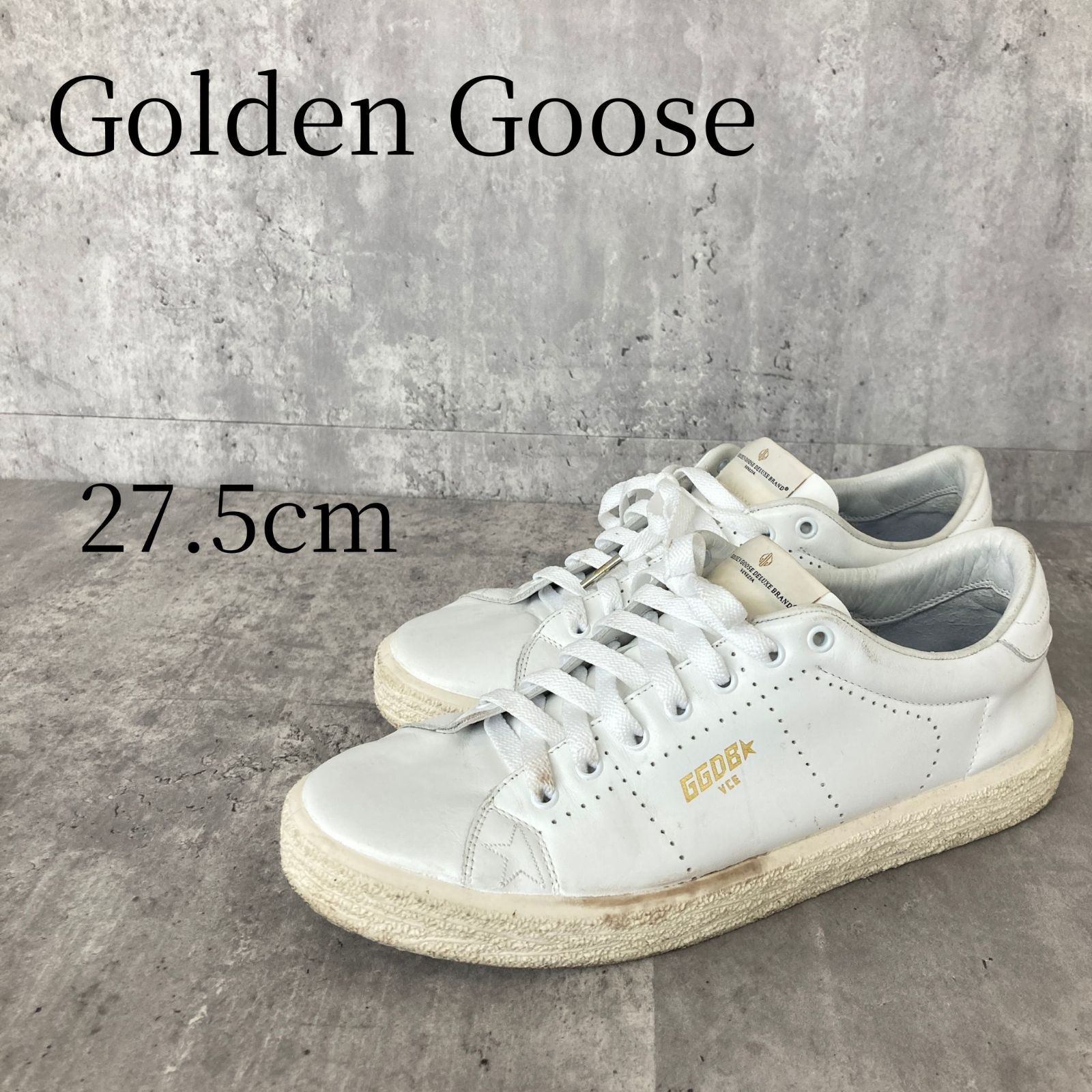 【美品】Golden  GGDB ホワイト スニーカー ゴールデングース スニーカー 白 27.5cm GGDB☆ GOLDEN GOOSE