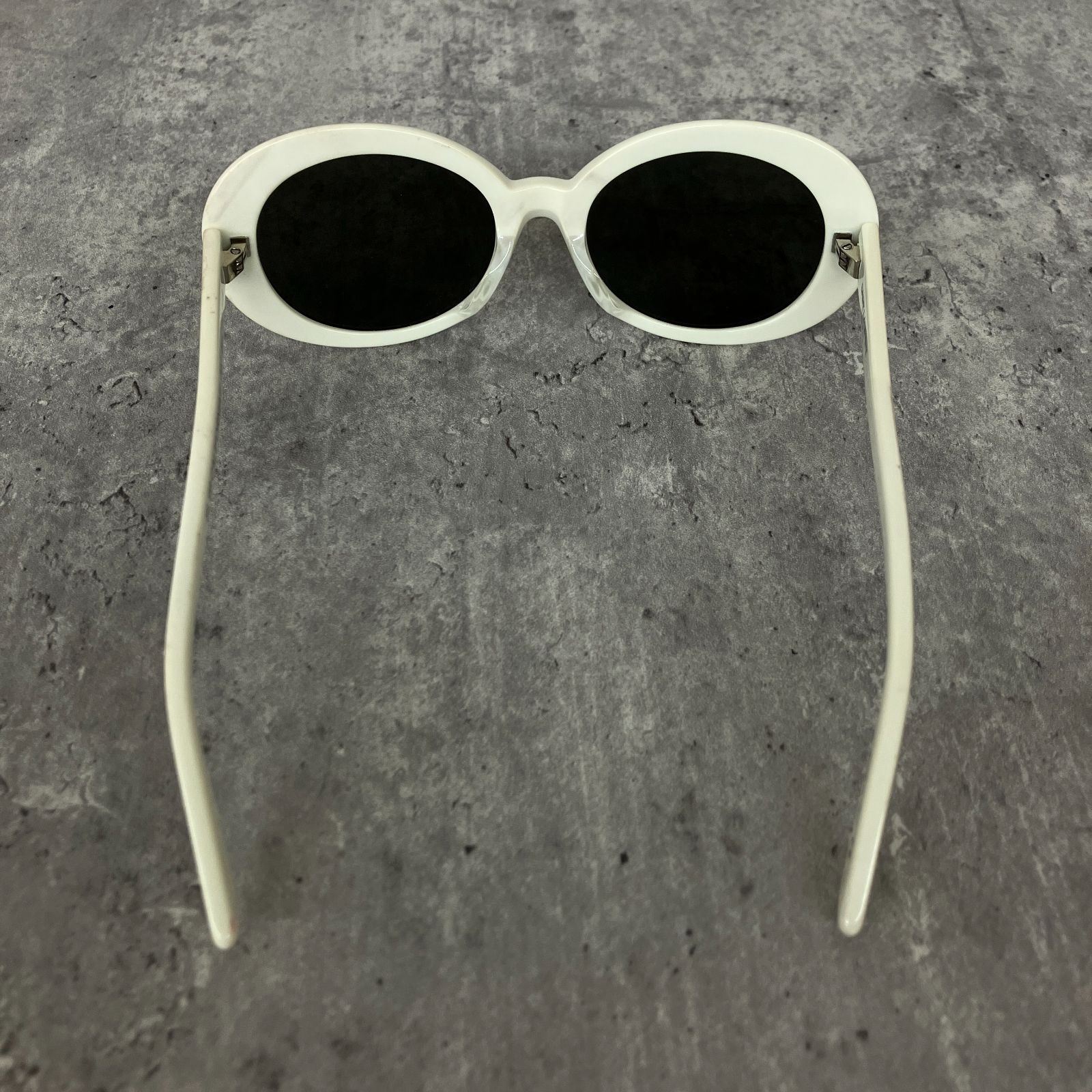 サンローラン サングラス YSL オーバル セルフレーム サーフ 白 アイ