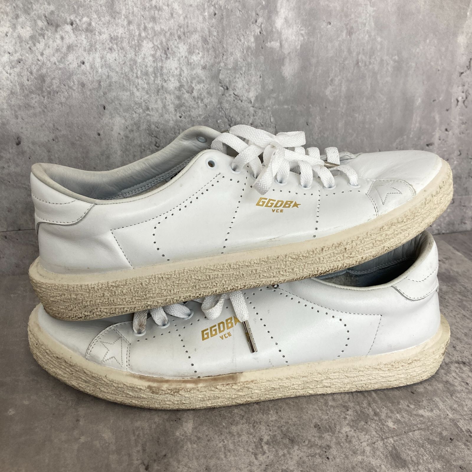 【美品】Golden  GGDB ホワイト スニーカー ゴールデングース スニーカー 白 27.5cm GGDB☆ GOLDEN GOOSE