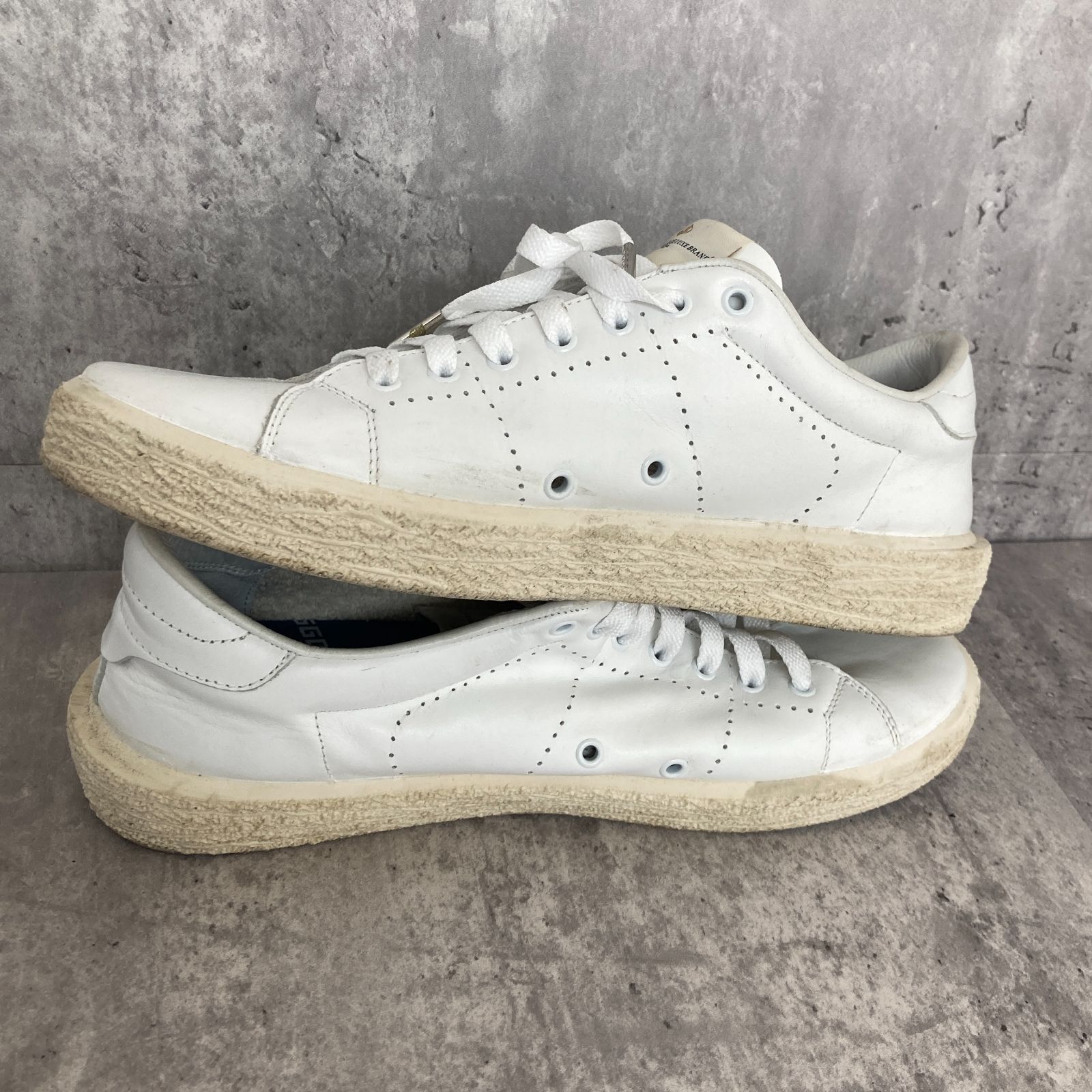 【美品】Golden  GGDB ホワイト スニーカー ゴールデングース スニーカー 白 27.5cm GGDB☆ GOLDEN GOOSE