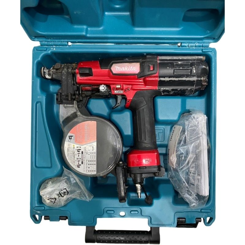makita マキタ 高圧エアビス打ち機 AR411HR 41mm レッド 動作未確認 【中古】 32605R8