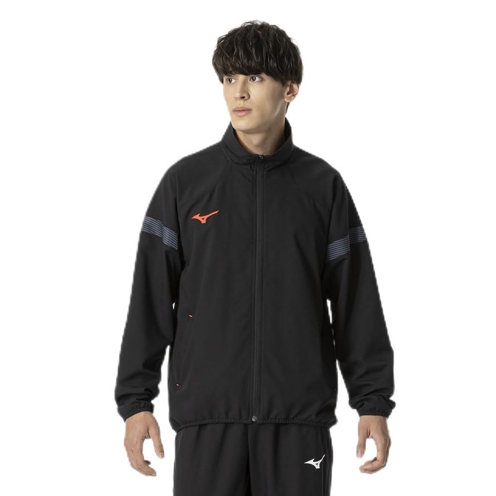 新品 テニス バドミントン トレーニングクロス ジャケット ダイナモーションフィット ジャージ 男女兼用 62JCB010 ユニセックス大人 ブラック M
