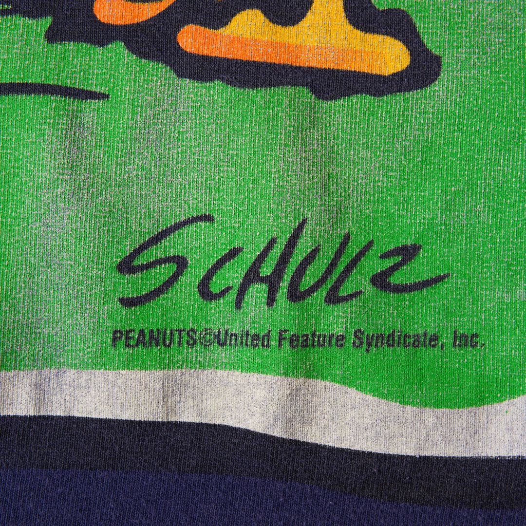 90s USA製 スヌーピー Snoopy ウッドストック Tシャツ M ネイビー