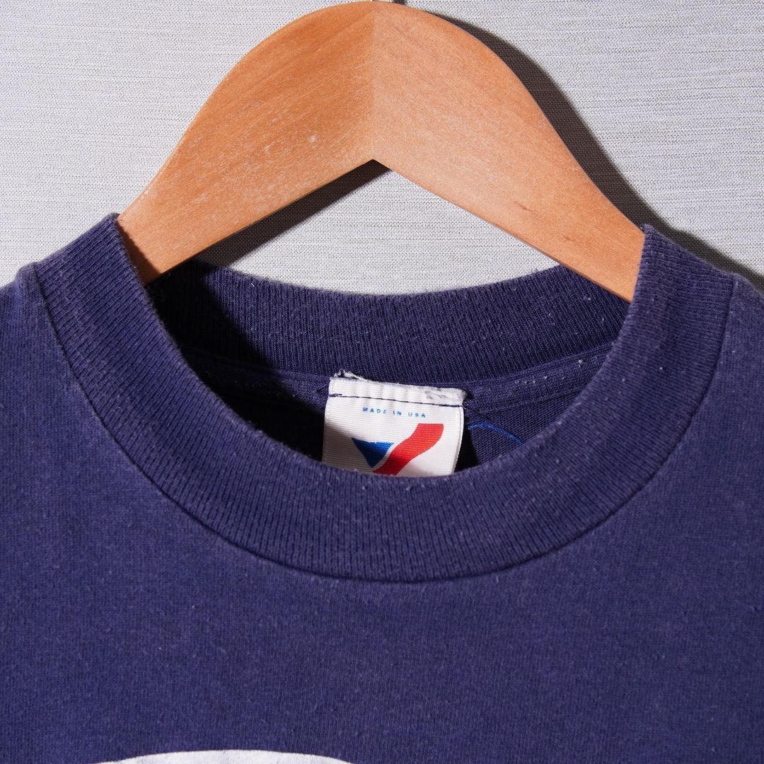 90s USA製 スヌーピー Snoopy ウッドストック Tシャツ M ネイビー