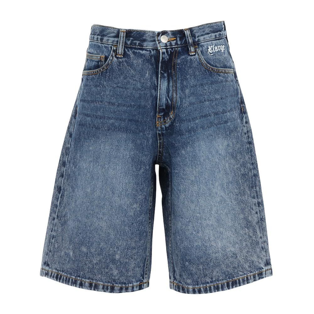 新品 [エクストララージ] オールドイングリッシュデニムショーツ OLD ENGLISH DENIM SHORTS 101251031017 INDIGO 32inch