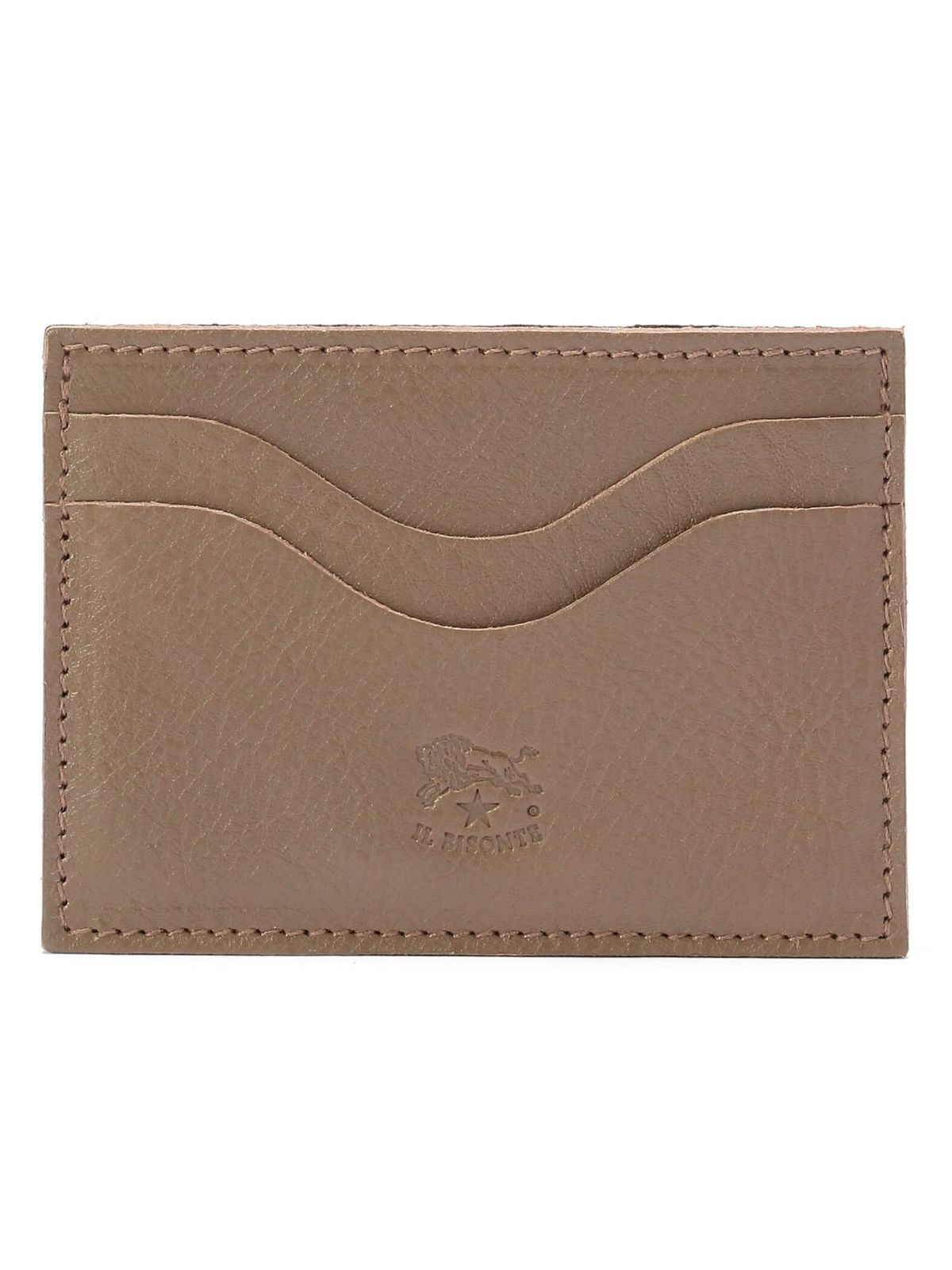 新品 [IL BISONTE (イルビゾンテ)] カードケース レディース メンズ ユニセックス 牛革 レザー グレー 12,027円