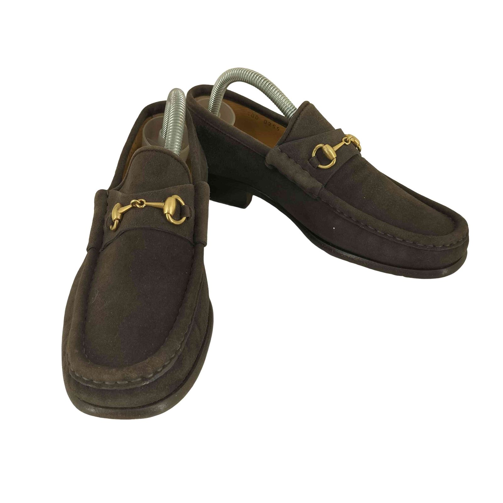 グッチ GUCCI ホースビット スウェードローファー レディース 35 1/2