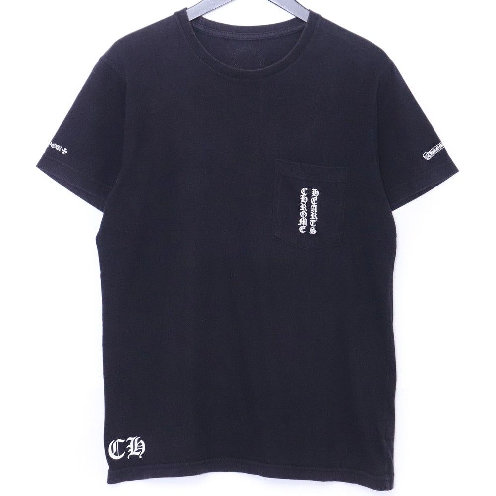 CHROME HEARTS スクロールラベルポケットTシャツ Mサイズ ブラック