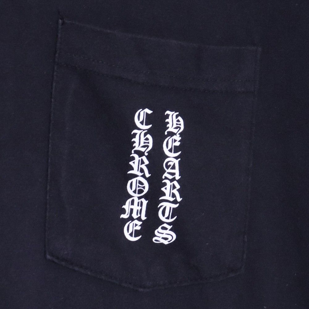 CHROME HEARTS スクロールラベルポケットTシャツ Mサイズ ブラック