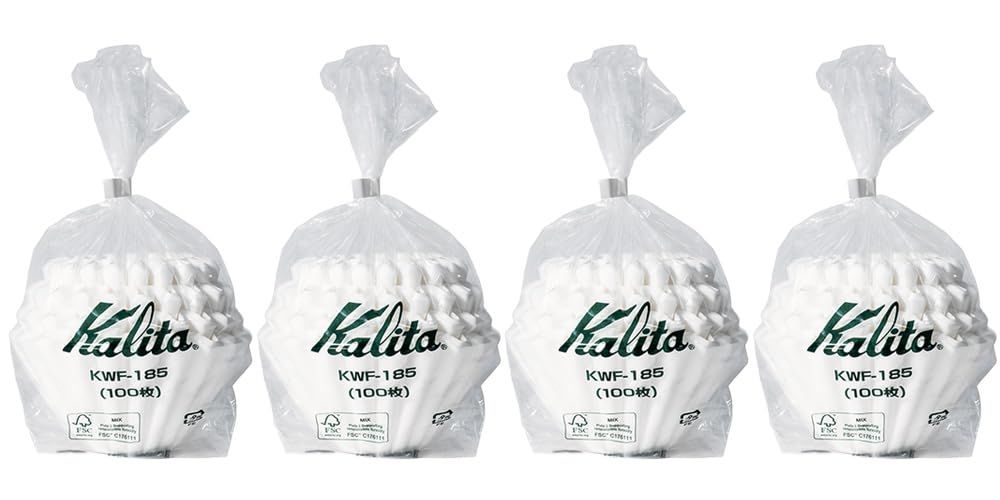 Kalita 22212 ウェーブフィルター　KWF-185 100枚パック ホワイトt e5a44586