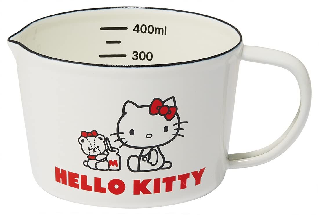 スケーター(Skater) ホーロー メジャーカップ 450ml 計量カップ ハローキティ & タイニーチャム サンリオ ENMC5-At 993dbd89