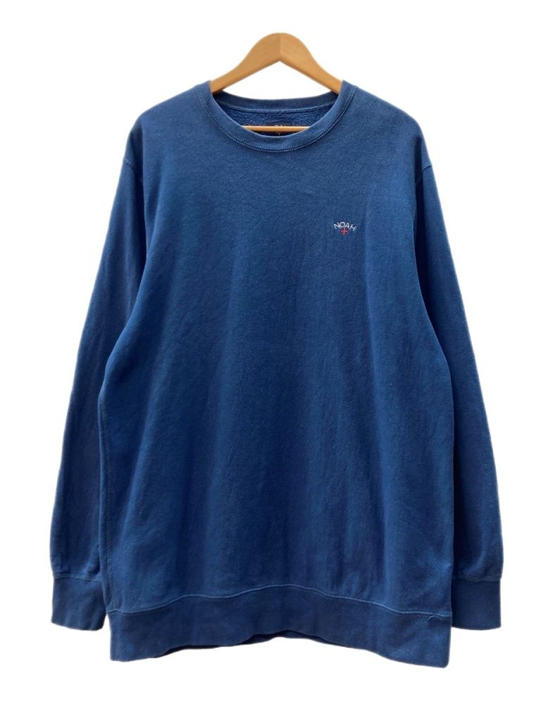ノア NOAH Classic Crewneck sweatshirt クラシック クルーネック スウェットシャツ トレーナー 長袖 裏起毛 青 22-070-122-0037-3-0 スウェット ロゴ ブルー XLサイズ 104MT-3176