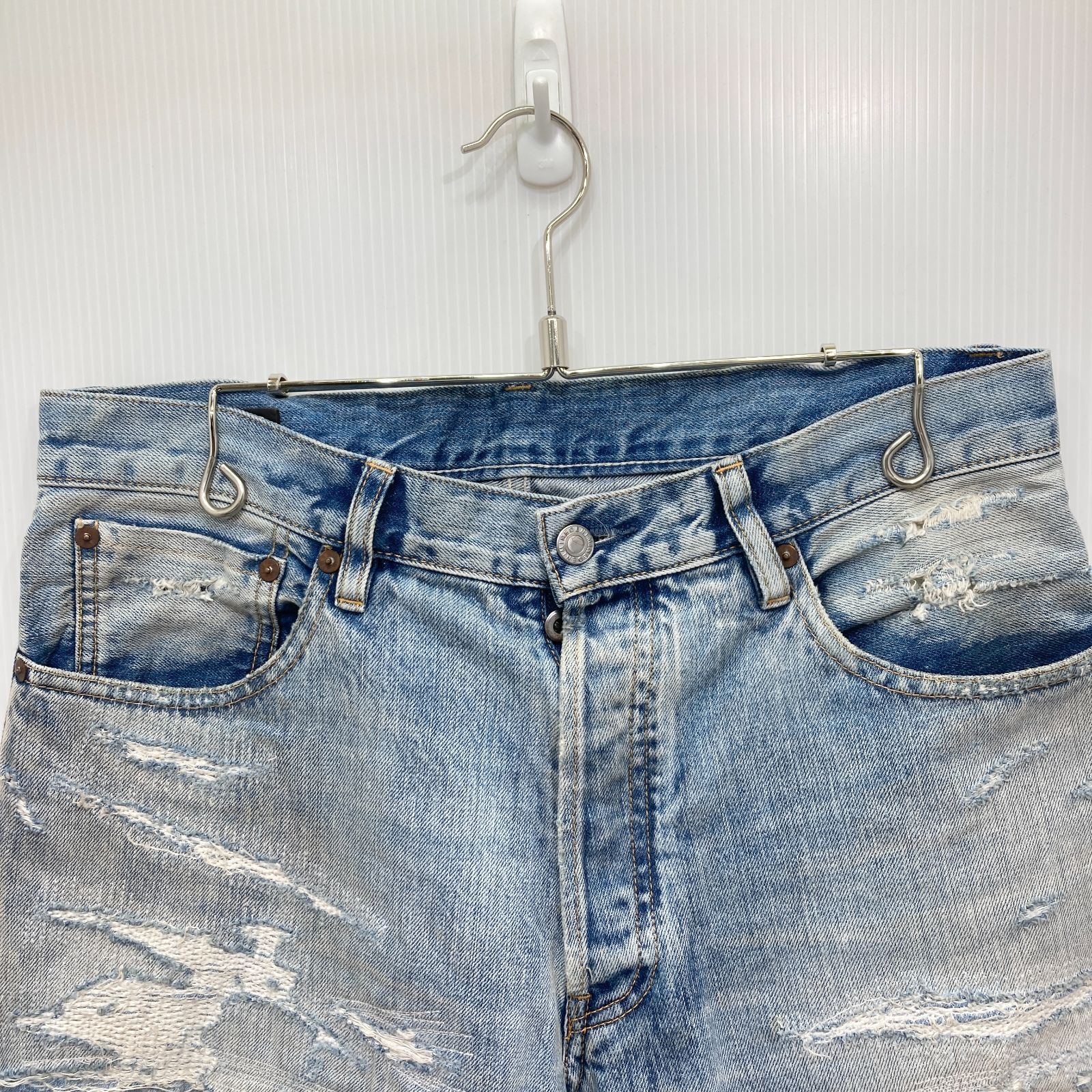 MINEDENIM マインデニム ダメージ加工 ジーンズ 2408-1001-86-322 