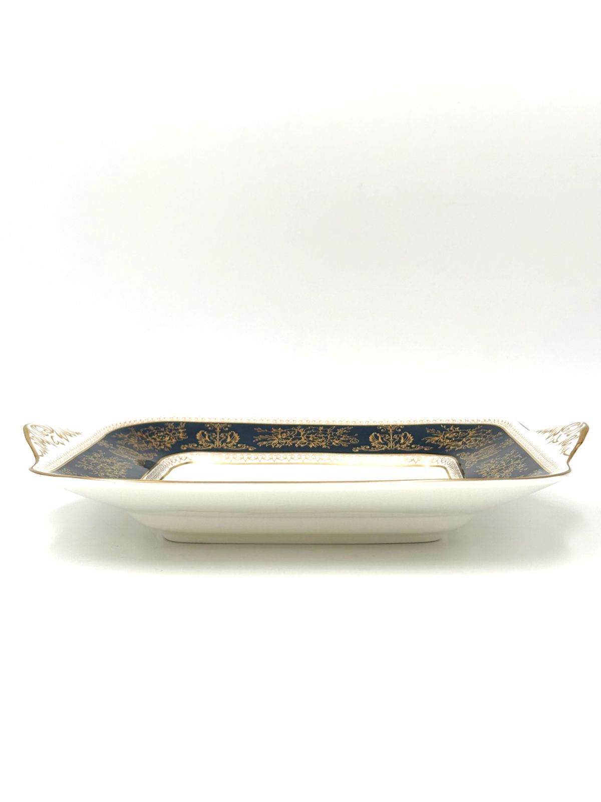 ウェッジウッド WEDGWOOD コロンビア ブルー ゴールド スクエア