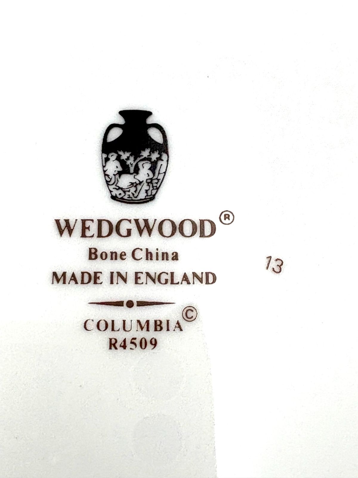 ウェッジウッド WEDGWOOD コロンビア ブルー ゴールド スクエア