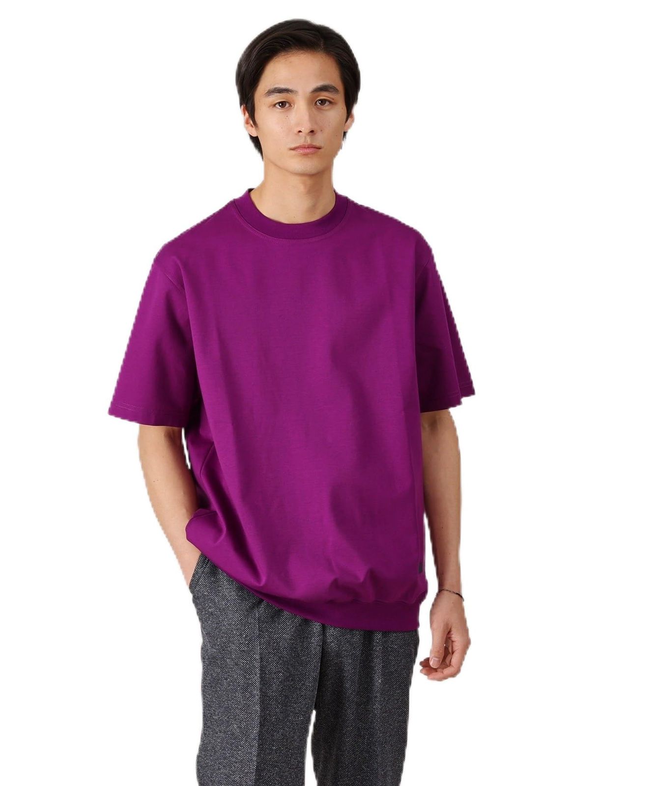 新品 [ タケオキクチ ] Tシャツ 【抗菌防臭/5サイズ展開】ハイゲージポンチ Tシャツ 07031030 メンズ パープル(083) 05(3L)