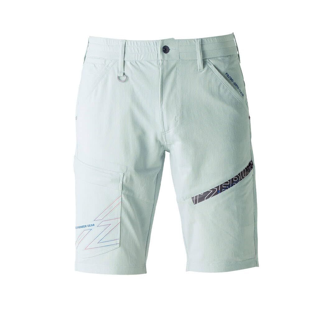 新品 [アイズフロンティア] 作業服 春夏 パウダーエアー ストレッチ ハーフ パンツ 5334 5330シリーズ LL 72グレイッシュアース