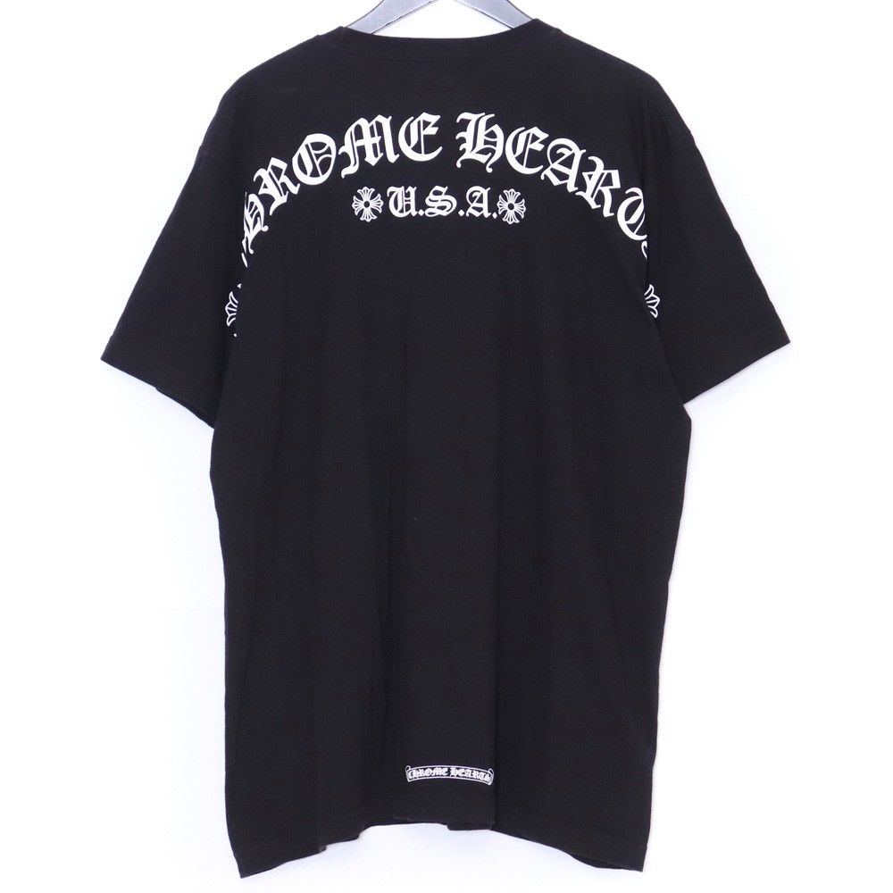 CHROME HEARTS バックアーチロゴ USA Tシャツ XLサイズ ブラック