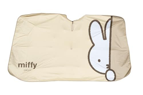 【 miffy ミッフィー 】傘サンシェード (のぞき見ミッフィー) 車用 サンシェード 傘式 フロントガラス 折りたたみ UVカット 車中泊 日よけ コンパクト 軽量 車用サンシェードma 0be799be