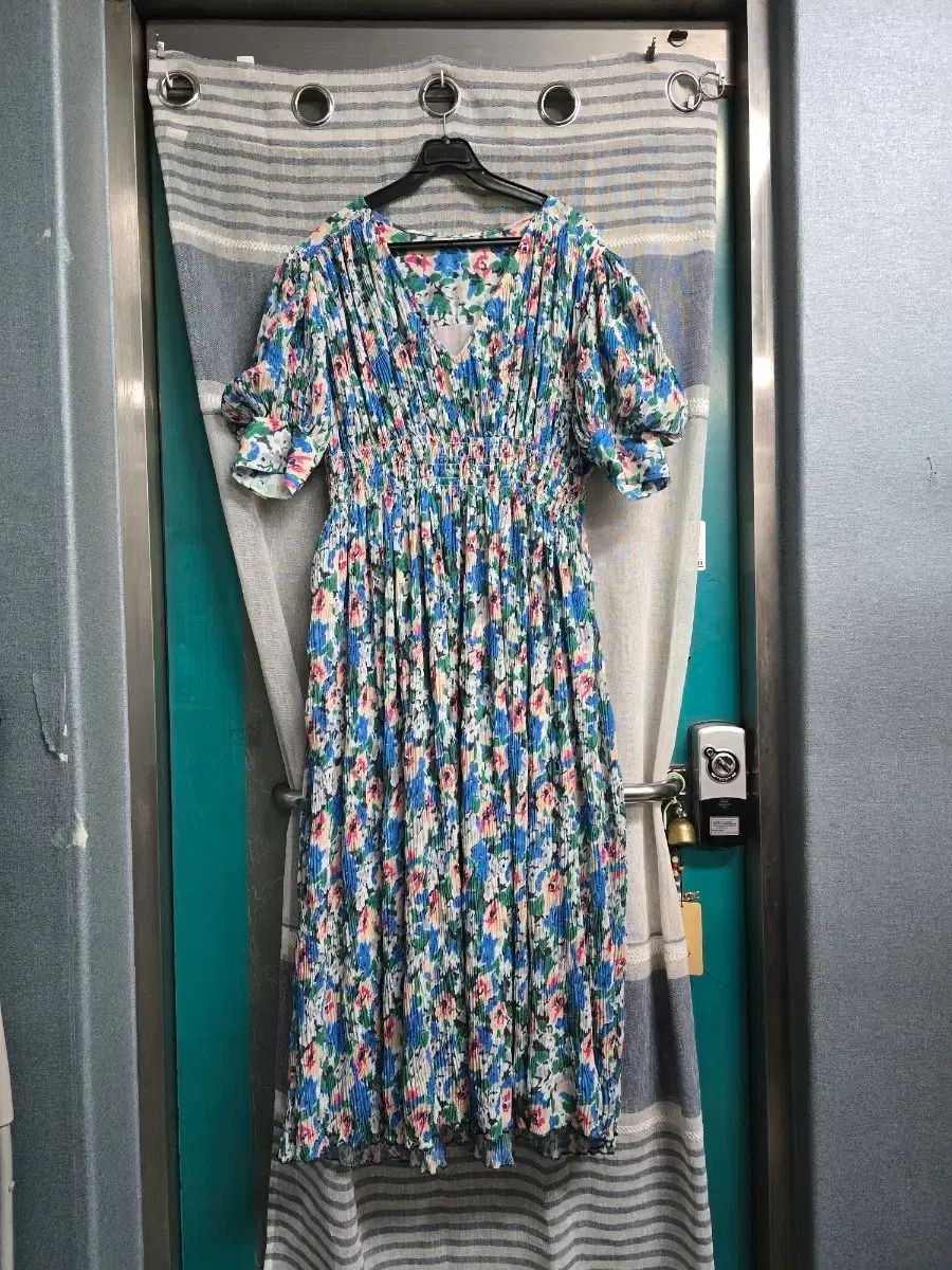 Ganni フローラル プリーツ Long ONE PIECE