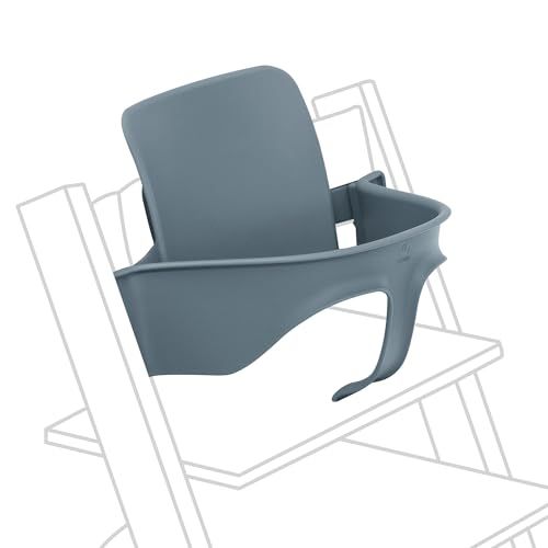 Stokke(ストッケ)【公式】トリップ トラップ専用 ベビーチェア ハイチェア単品 付属品 子供 椅子 ベビーセット2 (2024年発売モデル) フィヨルドブルー ※本体別売り 生後6ヶ月から3歳頃まで使用可能 延長グライダー 出産祝 北欧 cf8cf747
