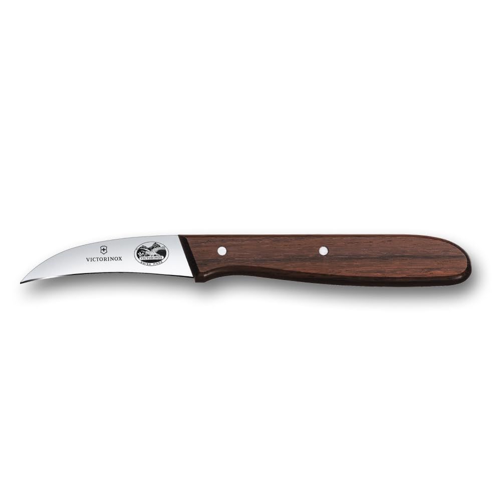 VICTORINOX(ビクトリノックス) ペティナイフ 飾り切りや皮むきなどの繊細な作業に最適 6cm 直刃 ウッド 天然木を使ったエレガントなハンドル シェーピングナイフ 5.3100(沖縄・離島の方発送不可）) 5e3dd69e