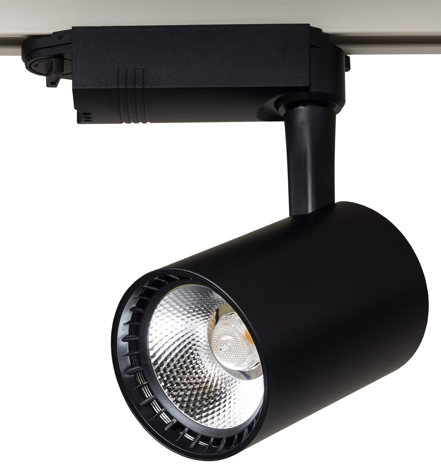 業務用 大光量 ダクトレール用 LED スポットライト ST-RL18W 150W 型 18W ビーム角 45度 フリッカーレス 2年保証 (黒　昼白色(5000K))(沖縄・離島の方発送不可）) 3dfb8abe