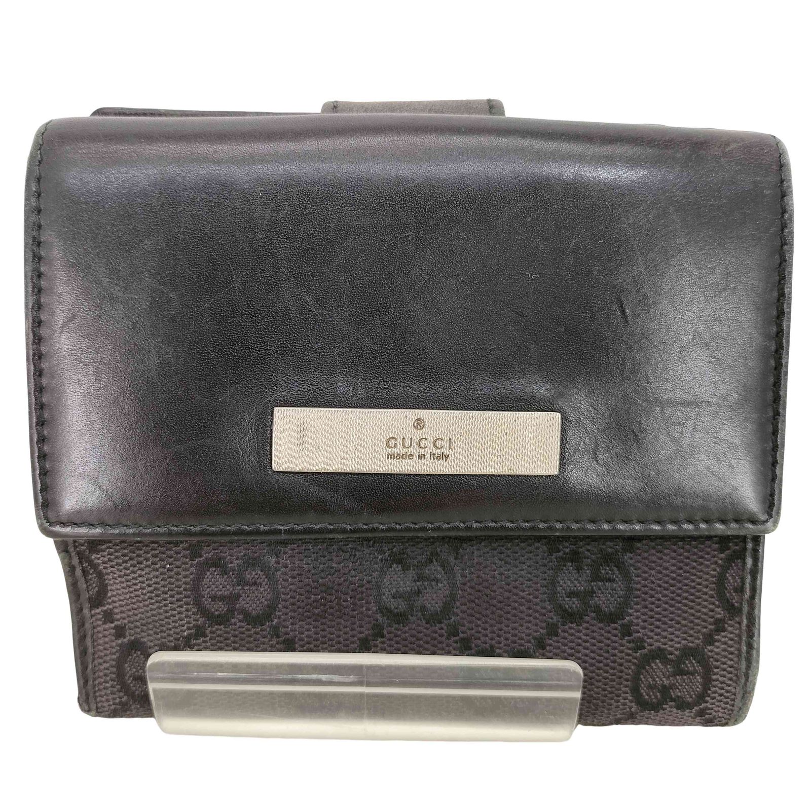 グッチ GUCCI GGキャンバス Wホック 2つ折り財布 メンズ 表記無 - メルカリ